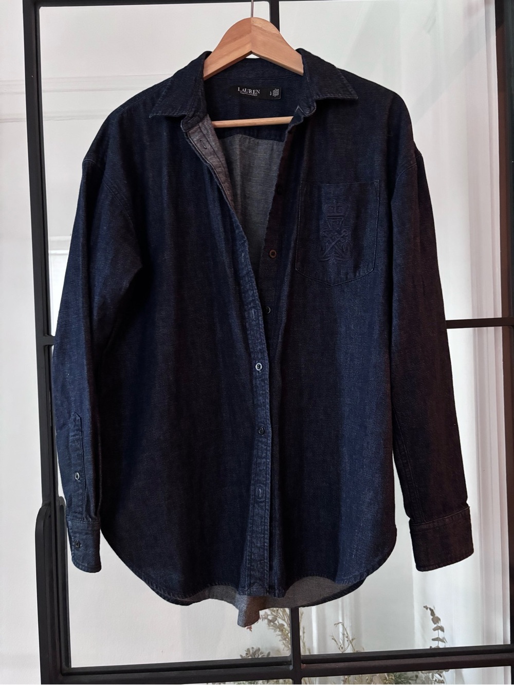 Lauren Ralph Lauren Indigo Denim Button-Down Shirt